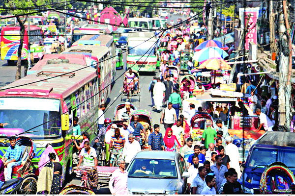 অবরোধের ও তীব্র যানজট