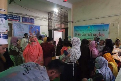 নেত্রকোনায় ভিটামিন এ ক্যাপসুল টিকা প্রদান 