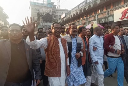 পঞ্চগড়ে প্রার্থীদের প্রচারণা শুরু

