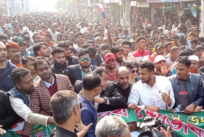 মাগুরার দুইটি আসনেই নৌকাকে বিজয়ী করতে সাকিবের আহবান