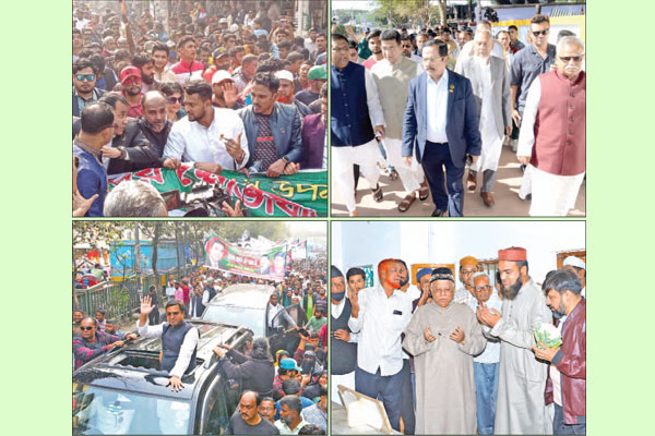 প্রচারে ব্যস্ত প্রার্থীরা
