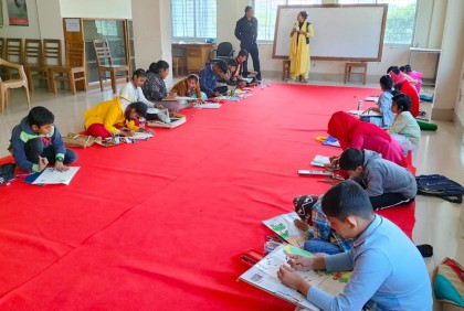 গোপালগঞ্জে বঙ্গবন্ধুকে নিয়ে চিত্রাঙ্কন প্রতিযোগিতা
