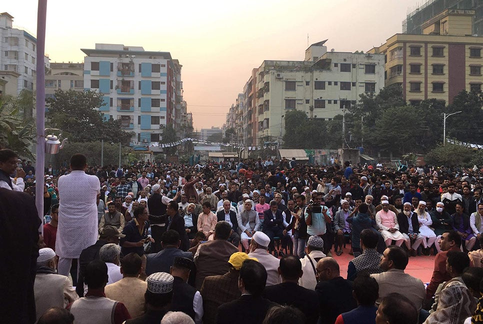 দোয়া মাহফিলের মাধ্যমে ঢাকা-১৮ আসনে নির্বাচনী কার্যক্রম শুরু খসরু চৌধুরীর

