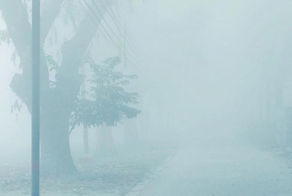 কুয়াশার চাদরে মোড়ানো খুলনা 