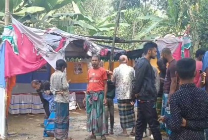 ভালুকায় স্বতন্ত্র প্রার্থীর প্রচারণা ক্যাম্প পোড়ানোর অভিযোগ