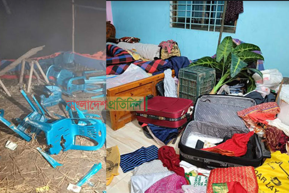 জামালপুরে স্বতন্ত্র প্রার্থীর প্রচার কেন্দ্র ও সমর্থকের বাড়িতে হামলা-ভাঙচুর 