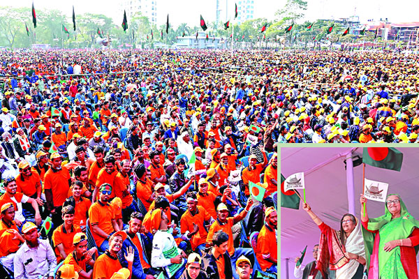 অপ্রতিরোধ্য অগ্রযাত্রা অব্যাহত রাখতে নৌকায় ভোট দিন