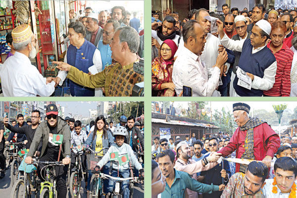 প্রচারণায় সরগরম ভোটের মাঠ
