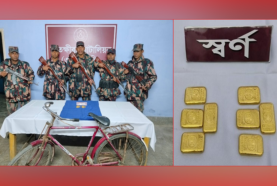 সাতক্ষীরায় সীমান্ত থেকে ৮ স্বর্ণের বার উদ্ধার