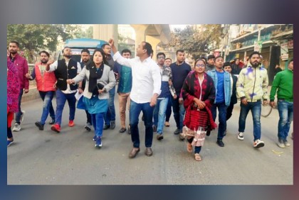 নির্বাচন বর্জনের আহ্বানে ছাত্রদলের মিছিল, লিফলেট বিতরণ