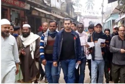 হবিগঞ্জে বিএনপির লিফলেট বিতরণ কর্মসূচি
