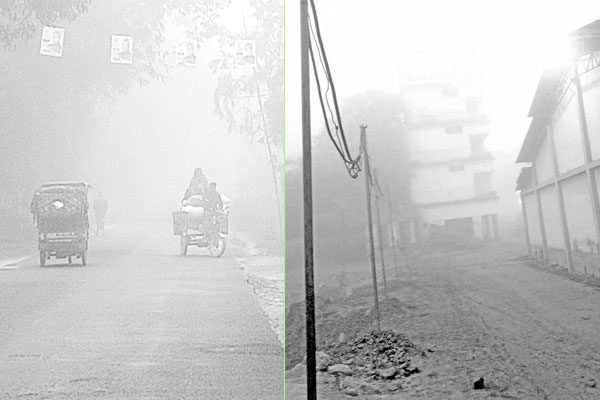 ঠান্ডায় জবুথবু জনজীবন