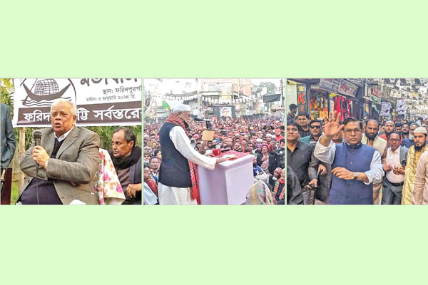 শীত উপেক্ষা করে প্রচারে প্রার্থীরা