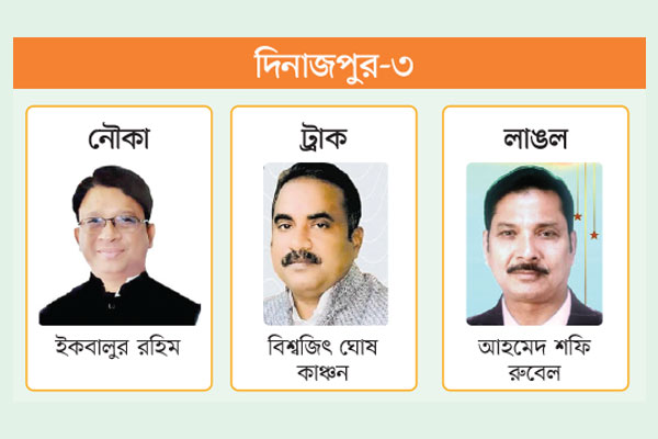 নৌকার সঙ্গে প্রতিদ্বন্দ্বিতায় ট্রাক ও লাঙল
