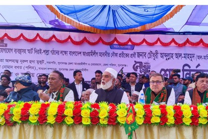 দিরাইয়ে নৌকার প্রার্থীর জনসভা