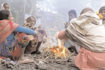 কনকনে শীতে কাহিল কুড়িগ্রামের মানুষ

