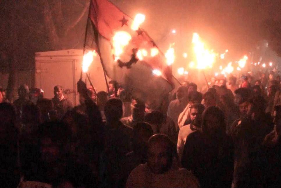 সিরাজগঞ্জে বিএনপির মশাল মিছিল