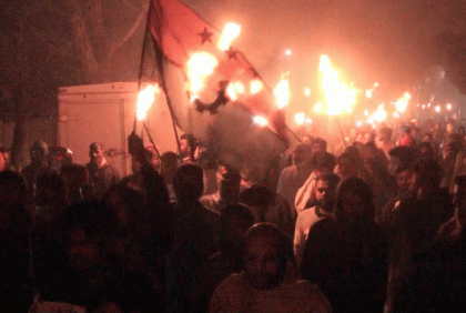 সিরাজগঞ্জে বিএনপির মশাল মিছিল