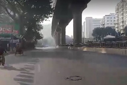 নিষেধাজ্ঞা না থাকলেও ভোটের সকালে রাস্তায় নেই গণপরিবহনের চাপ