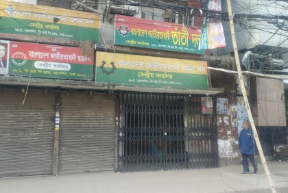 ভোটের দিনে বিএনপি কার্যালয়ে সুনসান নীরবতা 