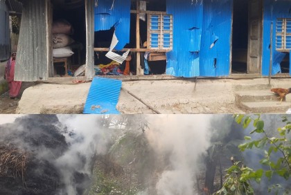 মাদারীপুরে কেন্দ্র দখল-সংঘর্ষের জেরে বাড়িঘর ভাঙচুর-অগ্নিসংযোগ