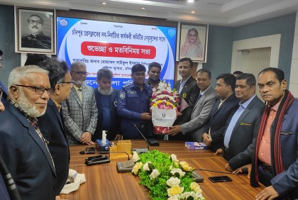 চাঁদপুরে সাংবাদিকদের সাথে পুলিশ সুপারের মতবিনিময়