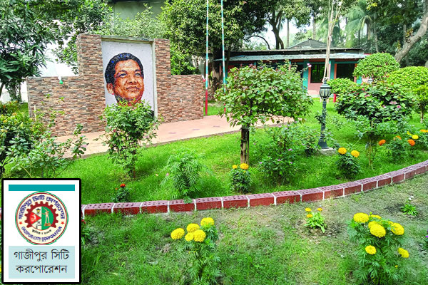 কারখানা প্রাঙ্গণে ফুলের বাগান