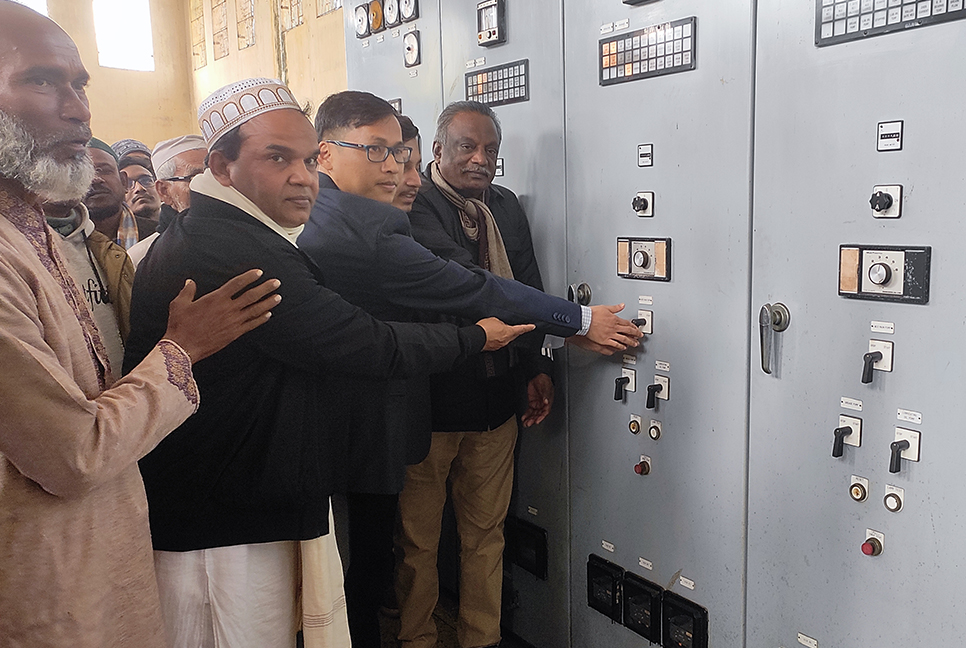 মেঘনা-ধনাগোদা সেচ প্রকল্পের চলতি মৌসুমে সেচের উদ্বোধন