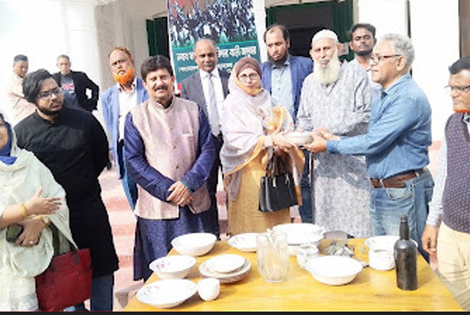 নওয়াব ফয়জুন্নেছার ব্যবহৃত জিনিসপত্র জাদুঘরে হস্তান্তর