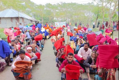পটুয়াখালীতে বসুন্ধরা গ্রুপের আরও এক হাজার কম্বল বিতরণ