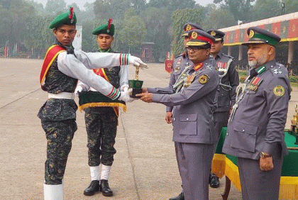 কালিয়াকৈরে আনসারদের মৌলিক প্রশিক্ষণ সমাপনী কুচকাওয়াজ অনুষ্ঠিত