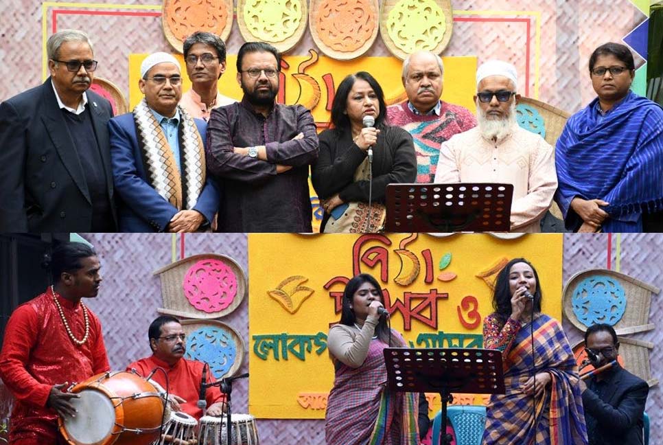 জাতীয় প্রেস ক্লাবে পিঠা উৎসব ও লোকগানের আসর