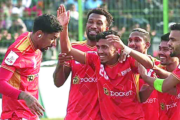 আবাহনীকে সহজেই হারাল বসুন্ধরা কিংস