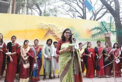 উদীচী শিল্পীগোষ্ঠী শিক্ষার্থীদের মেধা মনন বিকাশের একটি জায়গা: জবি উপাচার্য 