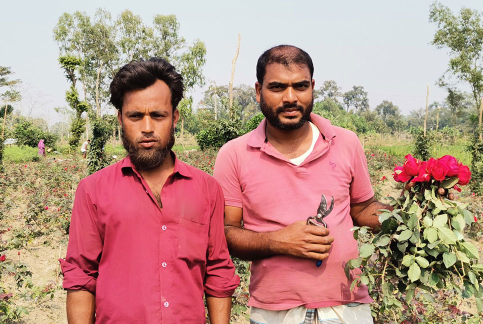চকরিয়ায় ‌‘গোলাপ গ্রাম’ খ্যাত বরইতলীতে জমজমাট ফুলের বাজার