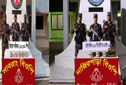টেকনাফে পৃথক অভিযানে ১ লাখ ৬০ হাজার ইয়াবা উদ্ধার