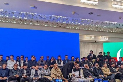 ৮৫টি আসন ছিনিয়ে নেওয়া হয়েছে, বিক্ষোভ সমাবেশে দাবি পিটিআইয়ের 