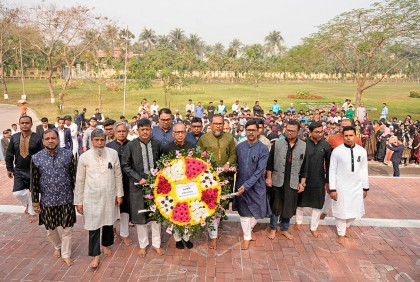 বশেমুরকৃবিতে আন্তর্জাতিক মাতৃভাষা দিবস পালিত