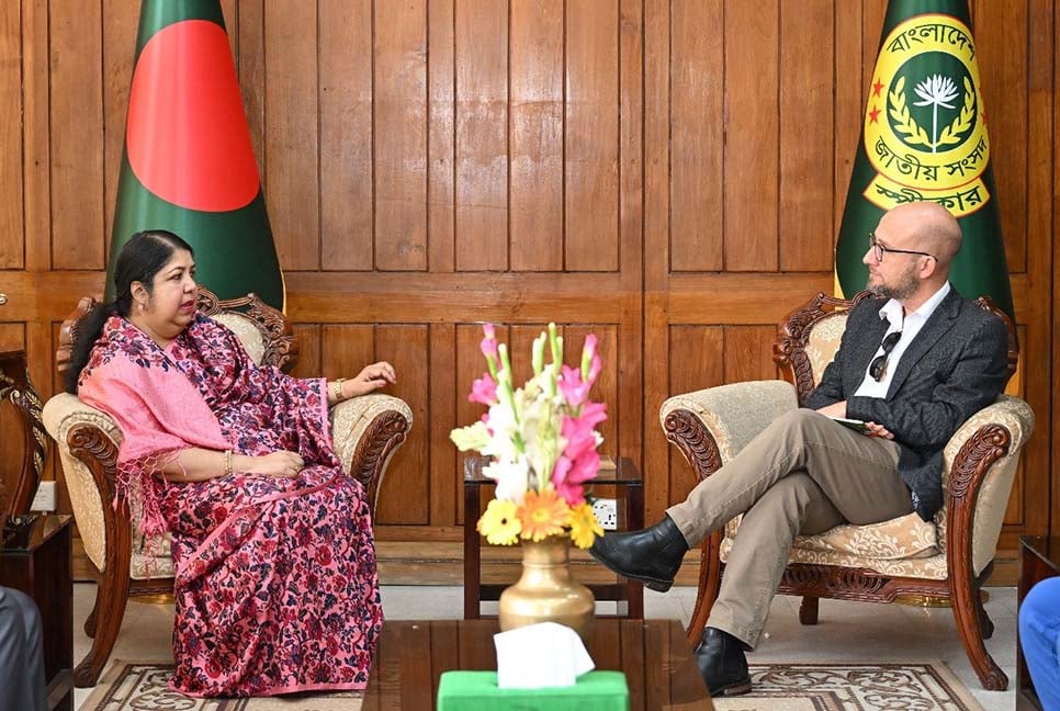 স্পিকারের সঙ্গে গ্লোবাল পার্টনার্স গভর্ন্যান্সের পরিচালকের সৌজন্য সাক্ষাৎ


