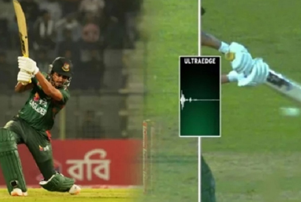আউট নাকি নট আউট, যা জানালেন সৌম্য