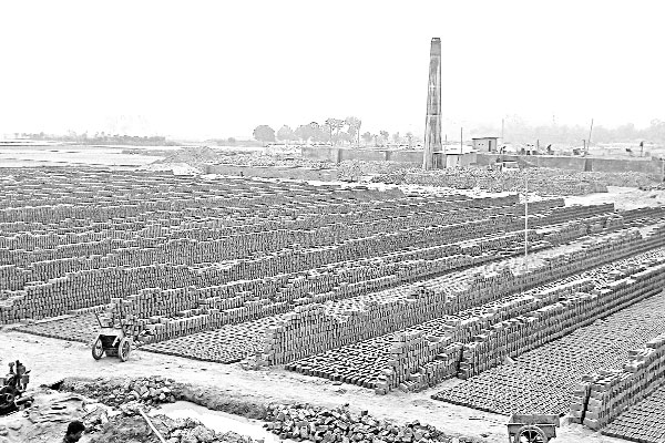 কৃষিজমি বসতবাড়ির পাশে ইটভাটা