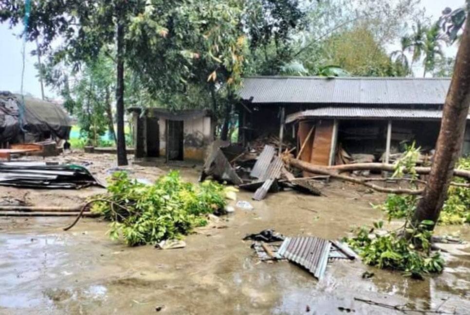 ফুলপুরে কালবৈশাখী ঝড়ে ব্যাপক ক্ষয়ক্ষতি 