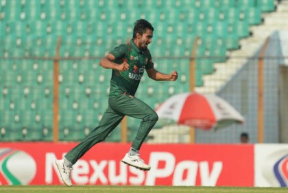 শেষ ওয়ানডে থেকে ছিটকে গেলেন তানজিম সাকিব