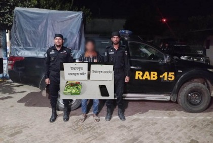 টেকনাফে র‌্যাবের অভিযানে আইসের চালান জব্দ, আটক ১
