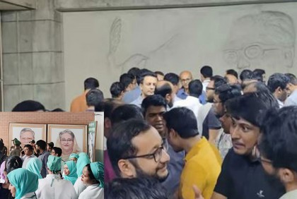 বিএসএমএমইউয়ে ‘বিদায়ী’ ভিসিপন্থিদের মারধর, উত্তেজনা