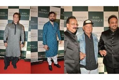 মুম্বাইয়ের কংগ্রেস নেতা বাবা সিদ্দিকীর ইফতার পার্টিতে চাঁদের হাট 