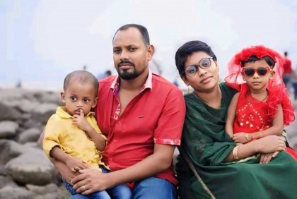 স্ত্রীর পর দুই সন্তানসহ পুলিশ কনস্টেবল রানাকে দাফন, শোকের ছায়া