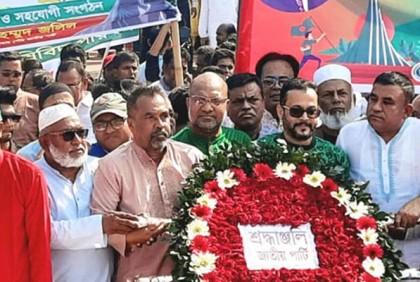 স্বাধীনতা দিবসে স্মৃতিসৌধে বীর শহীদদের প্রতি জাপার শ্রদ্ধা