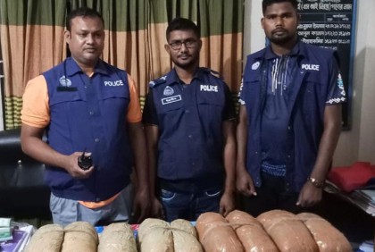 বিজয়নগরে ১৮ কেজি গাঁজা উদ্ধার