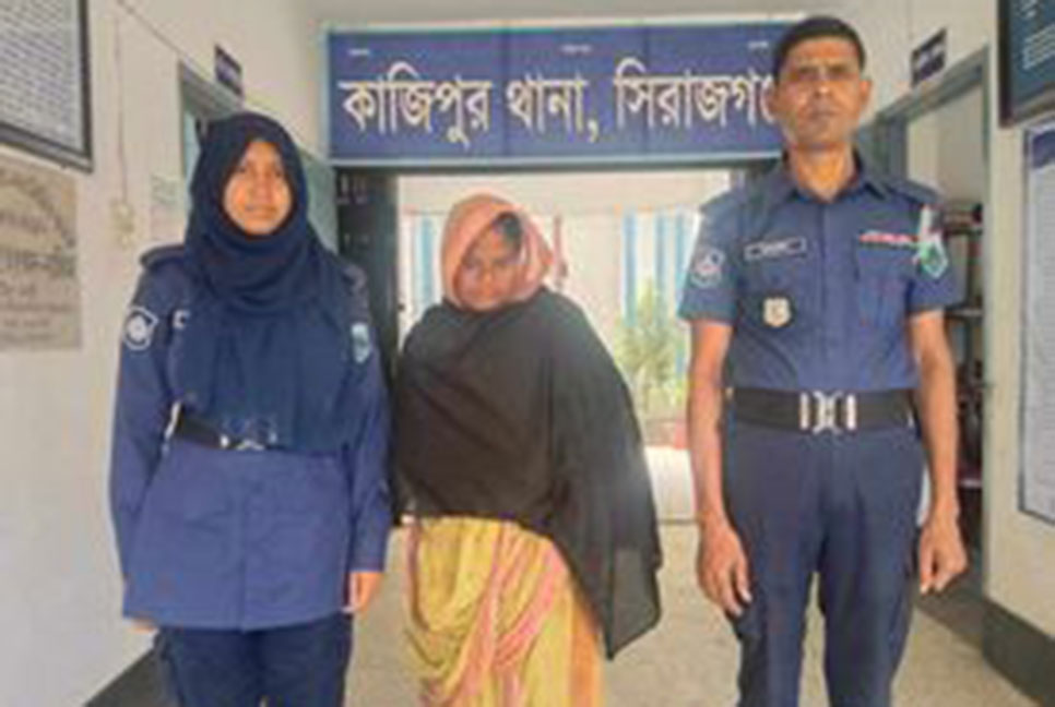 সিরাজগঞ্জে চোলাই মদসহ নারী আটক
